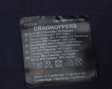 Craghoppers Men's Black Cargo Trousers, 36 S, Regular Fit