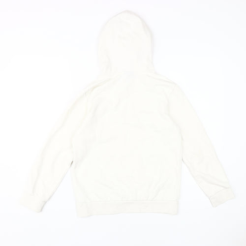Champion Girls White Pullover Hoodie, Logo, 11-12 Years