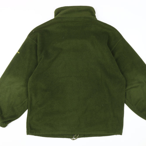 Land Rover Men's Green Fleece Jacket - L