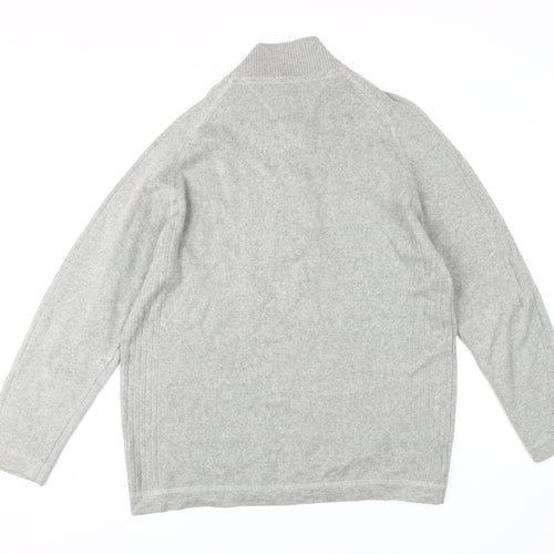 Atlantic Bay Men's Grey Full Zip Jumper M