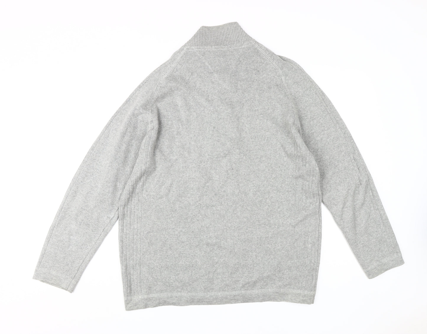 Atlantic Bay Men's Grey Full Zip Jumper M