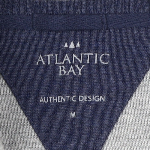 Atlantic Bay Men's Grey Full Zip Jumper M