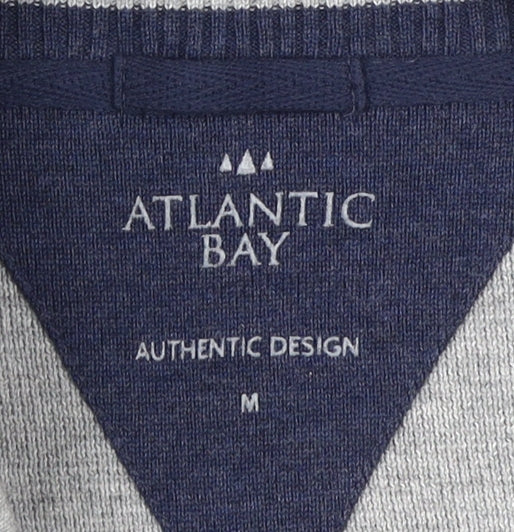 Atlantic Bay Men's Grey Full Zip Jumper M