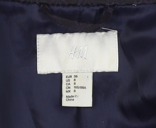 H&M Women's Black Size 10 Blazer Jacket