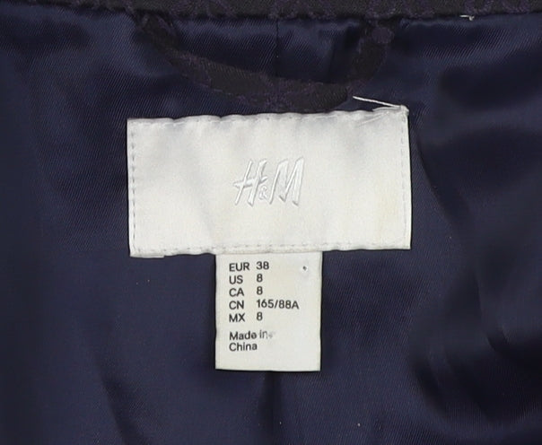 H&M Women's Black Size 10 Blazer Jacket