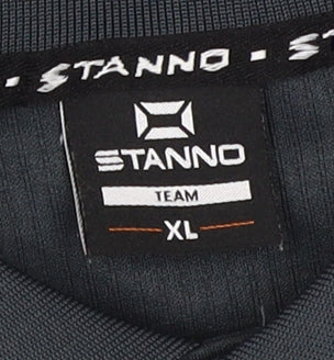 Stanno Men's Black XL Polo Football Jersey