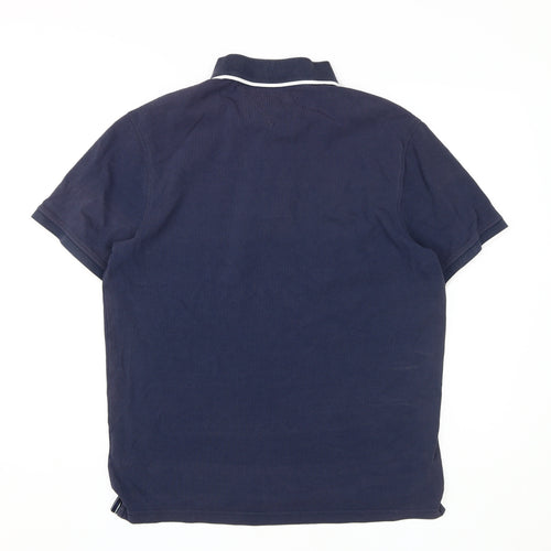 Tommy Hilfiger Men's Blue Polo, Casual Golf Style, Size M