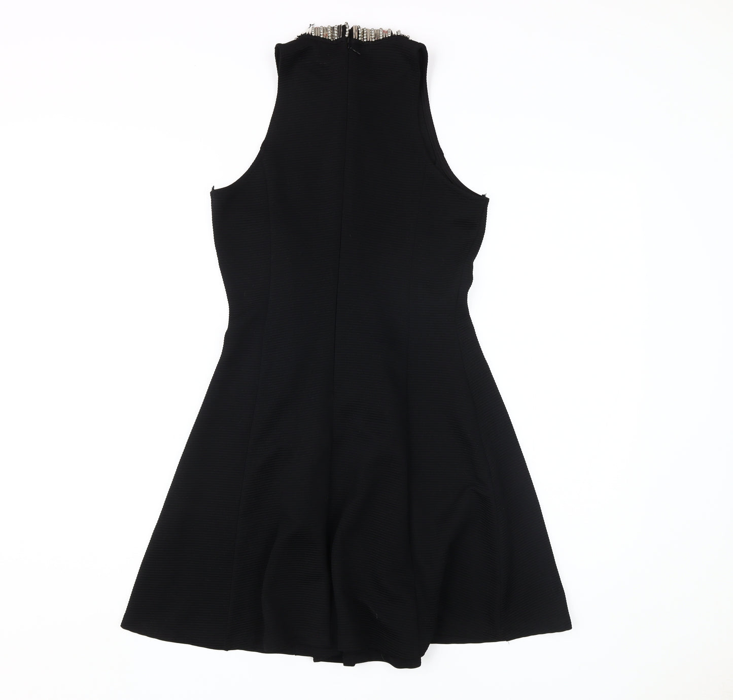 Topshop Women's Black A-Line Dress Size 10 - Elegant Party Wear