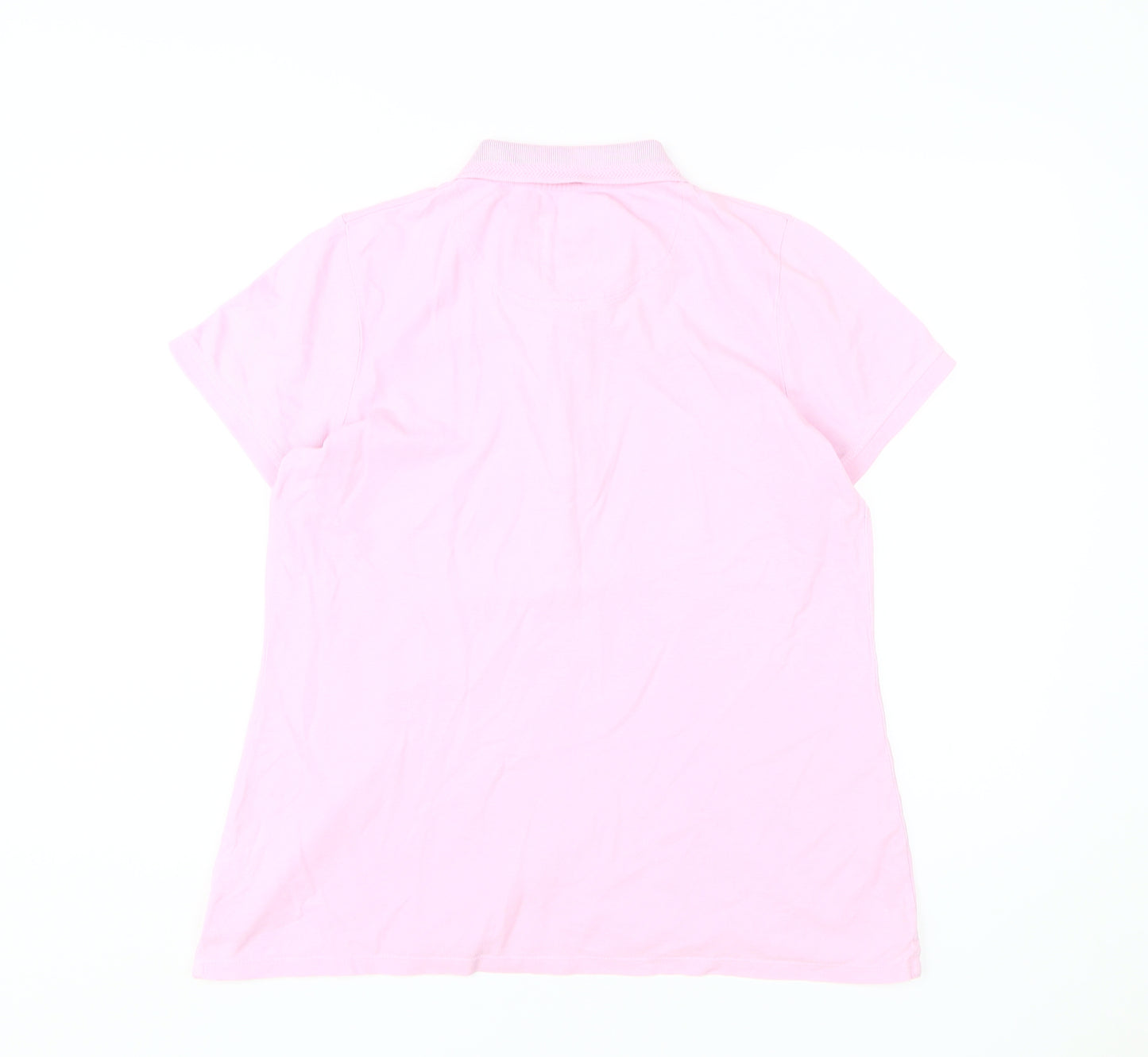 Crew Clothing Women's Pink Polo Shirt Size 14 Casual