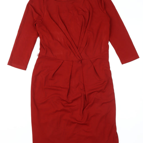 Jasper Conran Red Sheath Dress - Women Size 12
