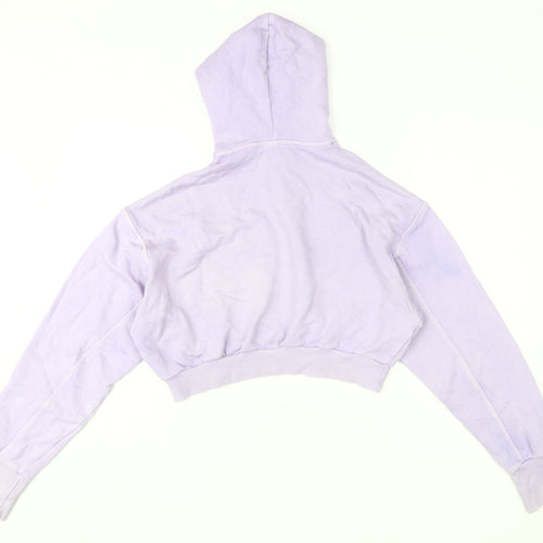 Reebok Women's Purple Hoodie - Small, Comfortable Pullover