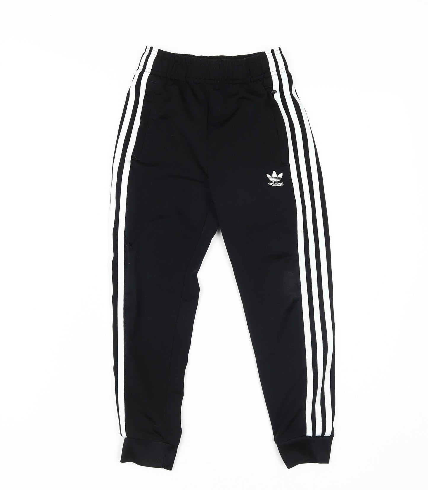 Adidas Boys Black Jogger Trousers 7 Years