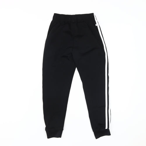 Adidas Boys Black Jogger Trousers 7 Years