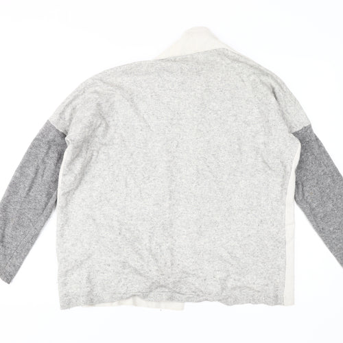 Benedetta B. Women's Grey Cardigan L Merino Wool