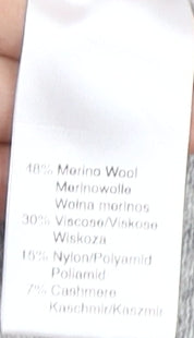 Benedetta B. Women's Grey Cardigan L Merino Wool