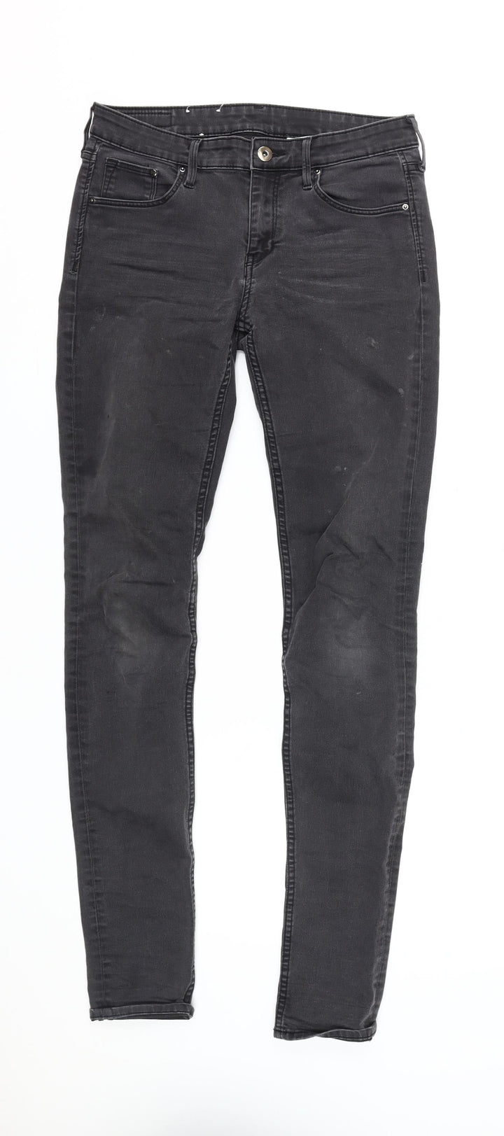 H&M Women's Black Skinny Jeans, Size 12 - Regular Fit