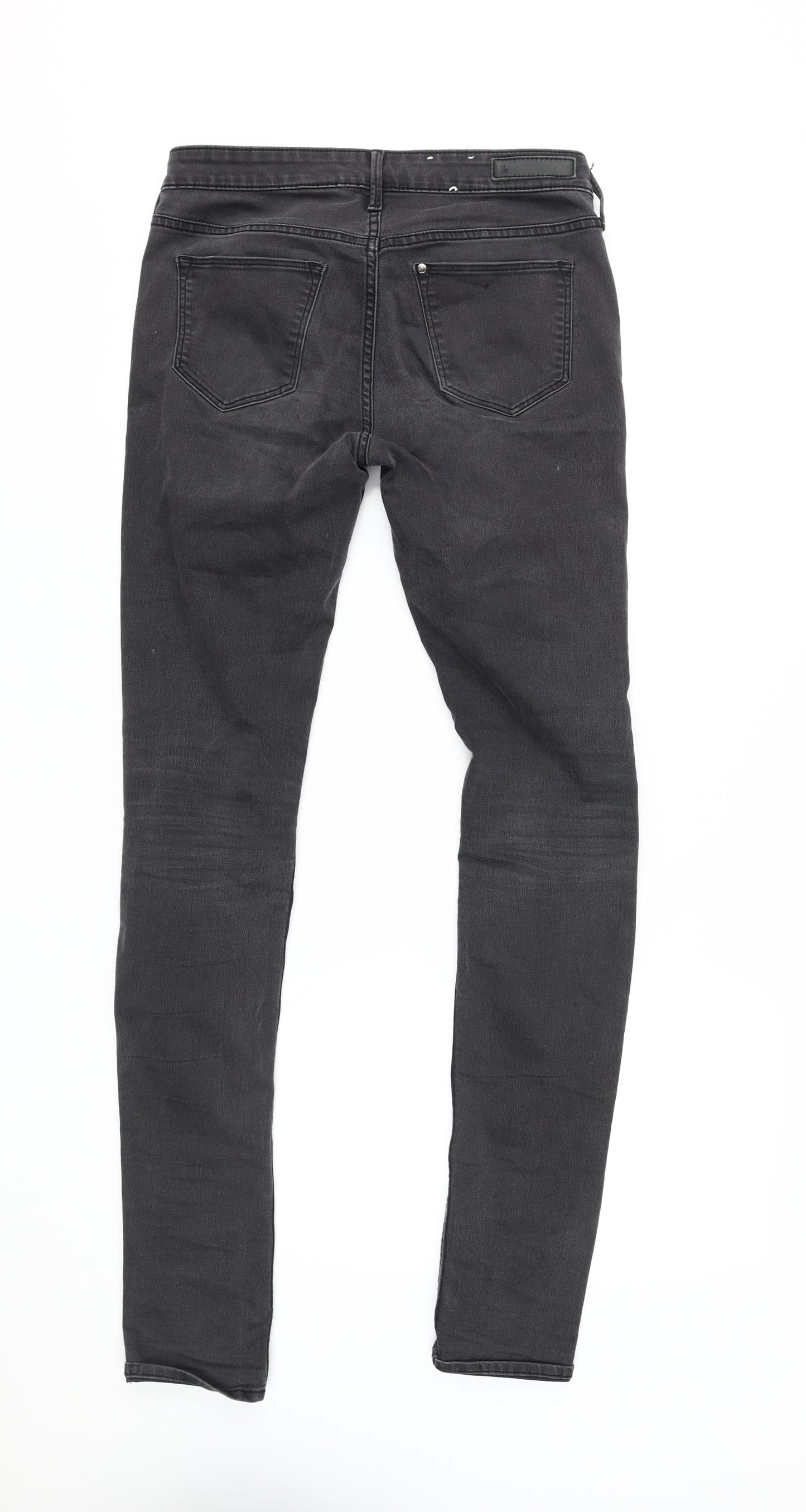 H&M Women's Black Skinny Jeans, Size 12 - Regular Fit