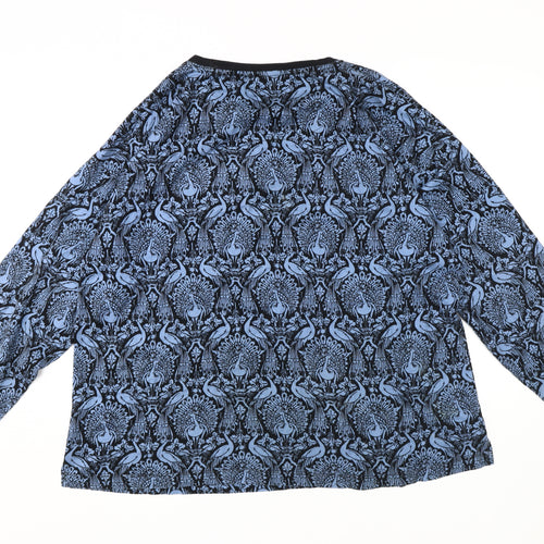 Laura Ashley Women's Blue Floral Blouse, Size 18