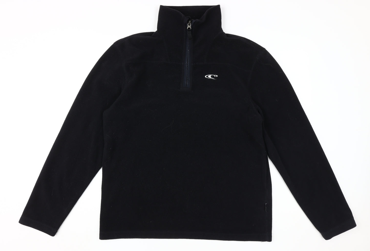 O'Neill Men's Black M Pullover Sweatshirt, 1/4 Zip, Logo Accents