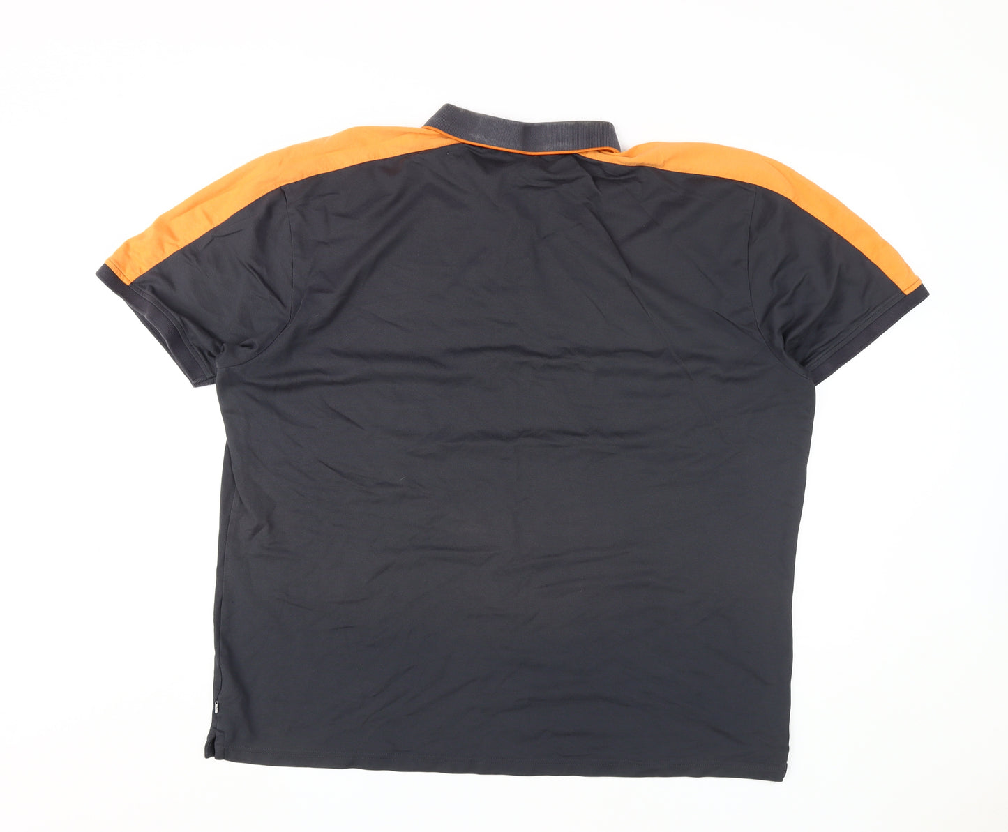 Calvin Klein Men's Black Colourblock Polo 4XL
