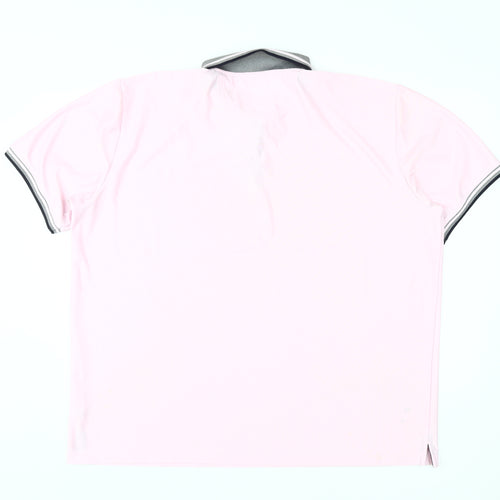 Cutter & Buck Men's Pink Polo Shirt 2XL, Moisture Wicking