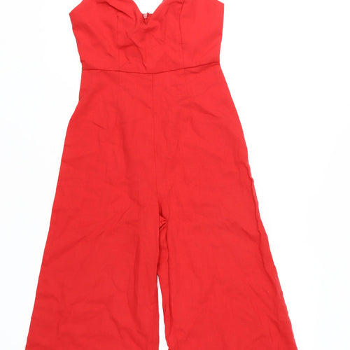 Luvahot Women's Red Jumpsuit UK Size 8 Sleeveless Party