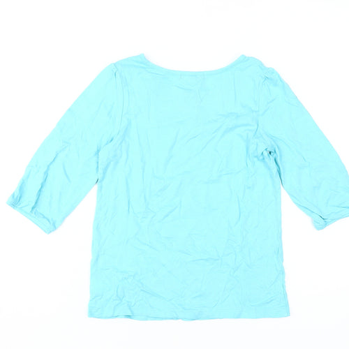 GapKids Girls Blue Embroidered Blouse Size L, 10-11 Years