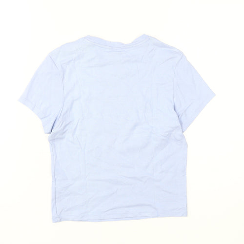 Jack Wills Blue Crew Neck Women's T-Shirt Size 12