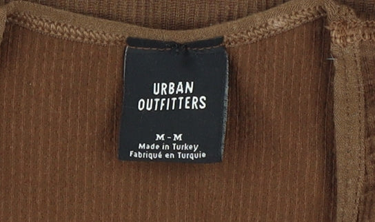 Urban Outfitters Women's Brown Cropped Tank Top M