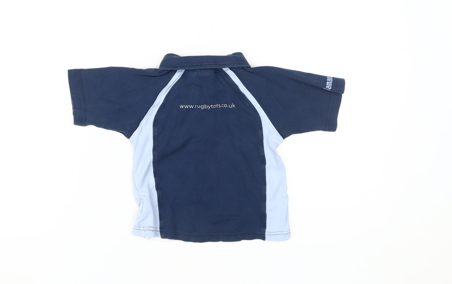 JoJo Maman Bébé Boys Blue Rugby Polo 2-3 Years