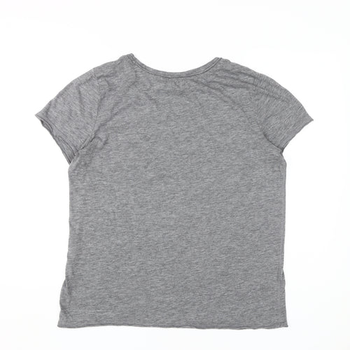Gap Unisex Adults Grey Basic Crew Neck T-Shirt L