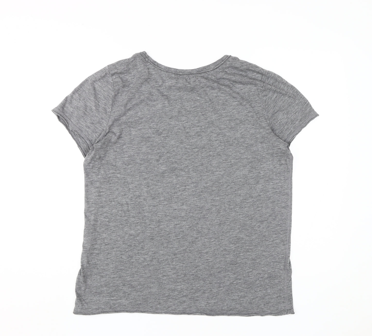 Gap Unisex Adults Grey Basic Crew Neck T-Shirt L