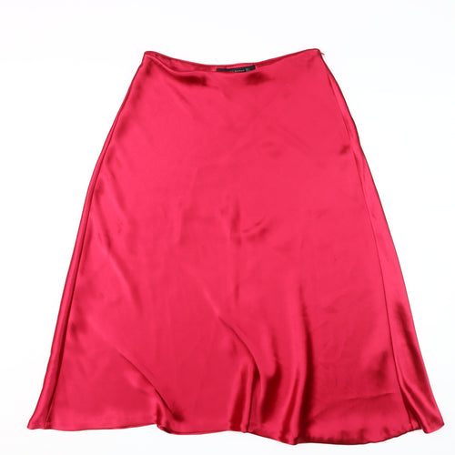 Zara Woman Red Midi Skirt, Women's Size L