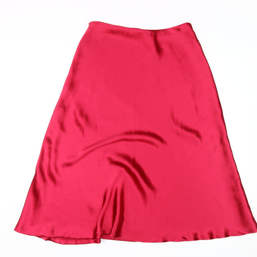 Zara Woman Red Midi Skirt, Women's Size L