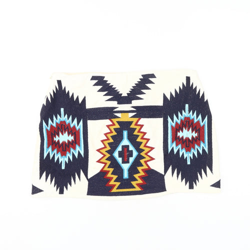 Zara Women's Multicoloured Geometric Skirt M