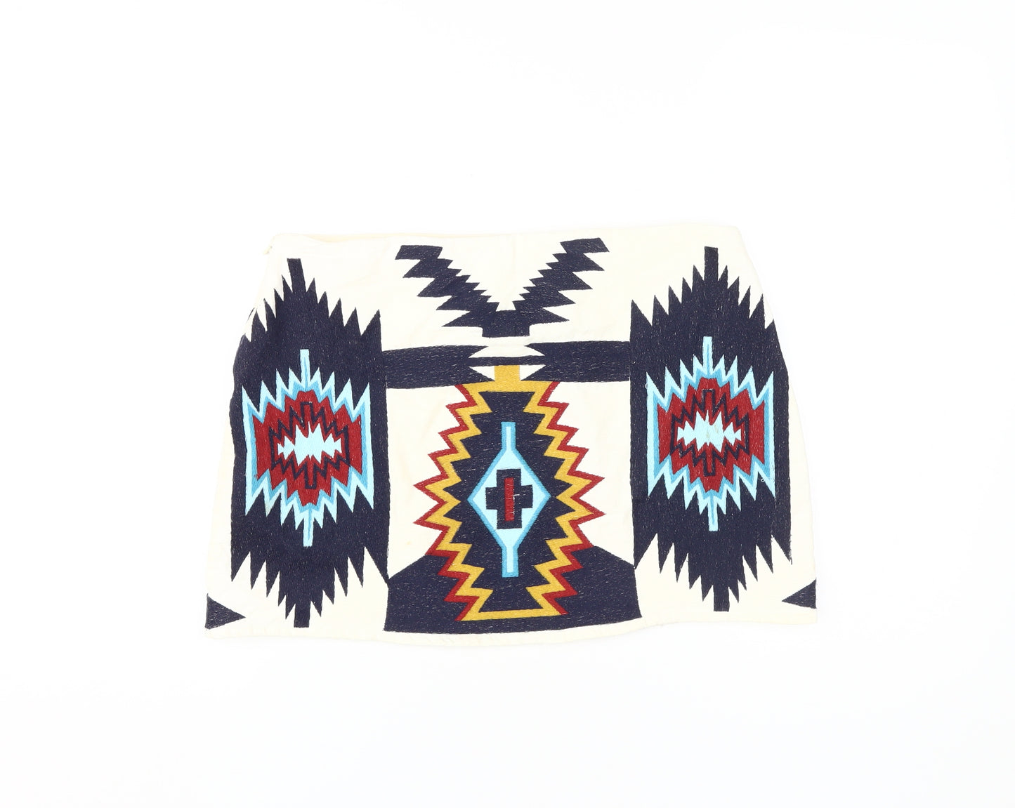 Zara Women's Multicoloured Geometric Skirt M