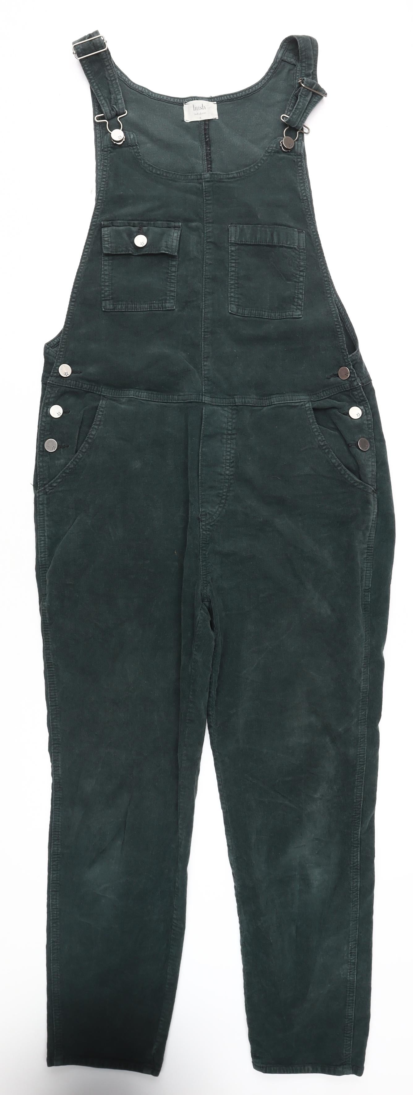 Hush Women's Green Corduroy Dungaree - Size S