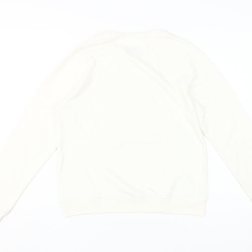 Jack Wills Women's White Pullover Sweatshirt Size 12