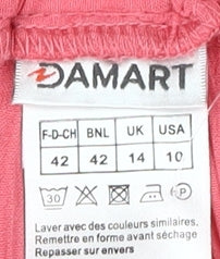 Damart Women's Pink Trousers, UK 14, Casual Spring Style