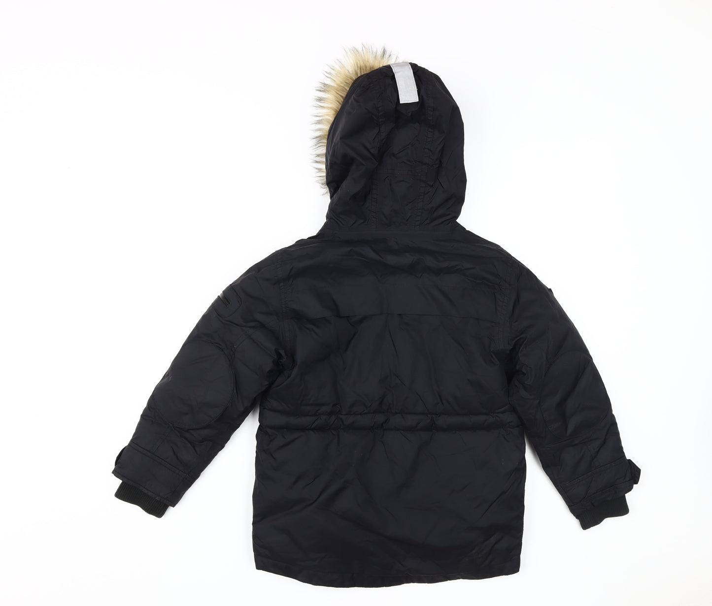 Next Boys Black Puffer Jacket, Size 6 Years, Hooded Winter Coat