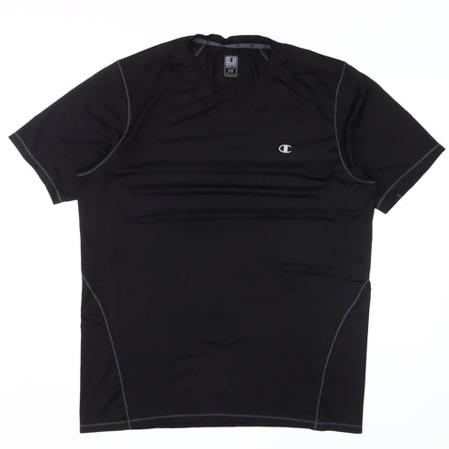 Champion Men's Black Athletic T-Shirt Large Gym
