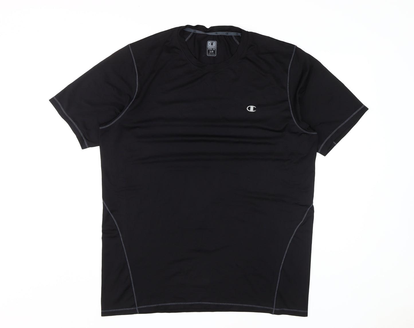 Champion Men's Black Athletic T-Shirt Large Gym