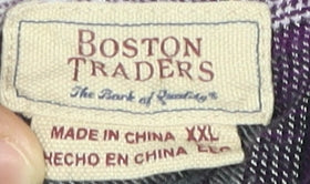 Boston Traders Men's XXL Plaid Button-Up Shirt