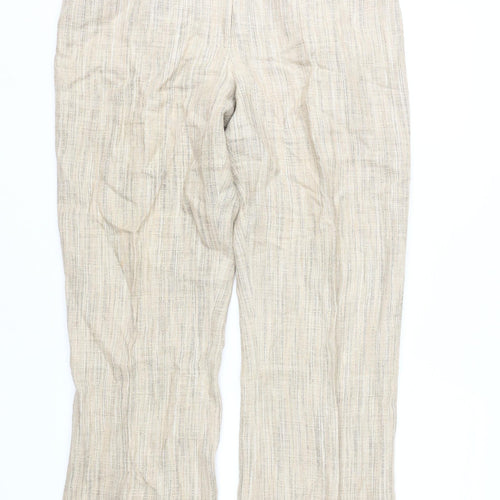Phase Eight Women's Beige Linen Trousers Size 16