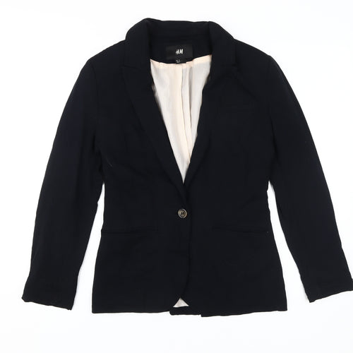 H&M Women's Black Suit Jacket, Size 8, Business Wear
