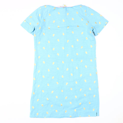 Boden Women's Blue Shift Dress Size 14, Cotton, Casual