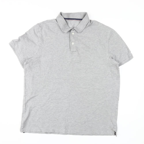 John Lewis Men's Grey Polo Shirt Size L