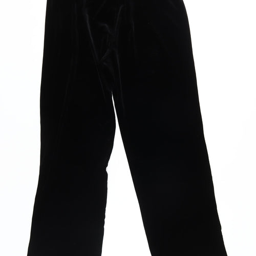 Marks and Spencer Women's Black Velvet Trousers Size 14