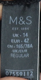 Marks and Spencer Women's Black Velvet Trousers Size 14