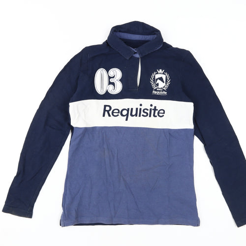 Requisite Boys Blue Colourblock Collared Long Sleeve Shirt